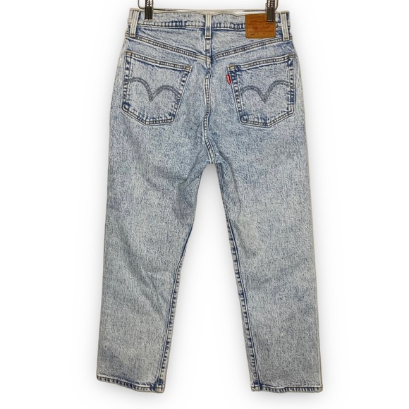 LEVI’S Premium 501 Original Cropped Light Wash Jeans in Stone Throw (Size 27) - Picture 4 of 16